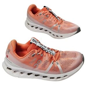 On Cloudsurfer Womens 9.5 Running Shoes Orange 3WD10441204 CloudTec Phase